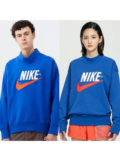 NSW Trend Over Sweatshirt Royal Blue - NIKE - BALAAN 2