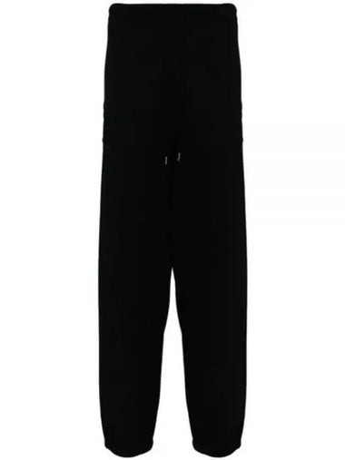 24 J12PT524 BLACK logo patch sweat pants - MIHARA YASUHIRO - BALAAN 1