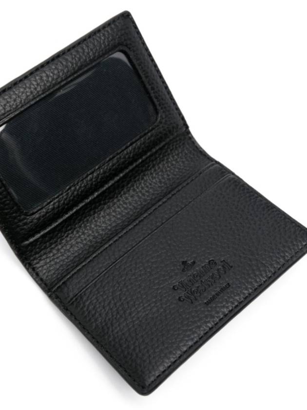 ORB Logo Card Wallet Black - VIVIENNE WESTWOOD - BALAAN 4