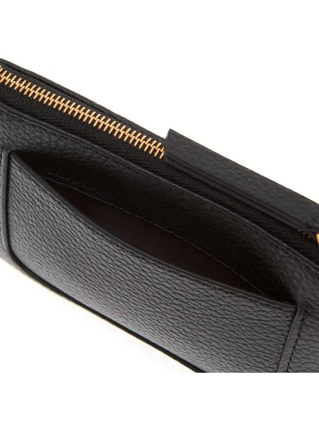 Plaque Zipper Small Coin Purse Black - MULBERRY - BALAAN.