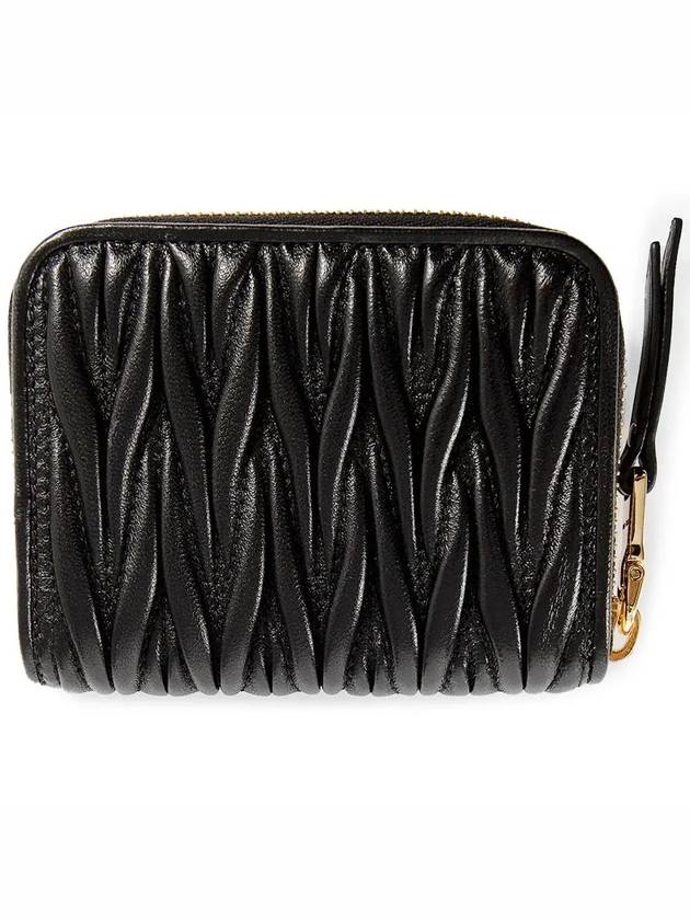 Matelasse Nappa Leather Coin Wallet Black - MIU MIU - BALAAN 4