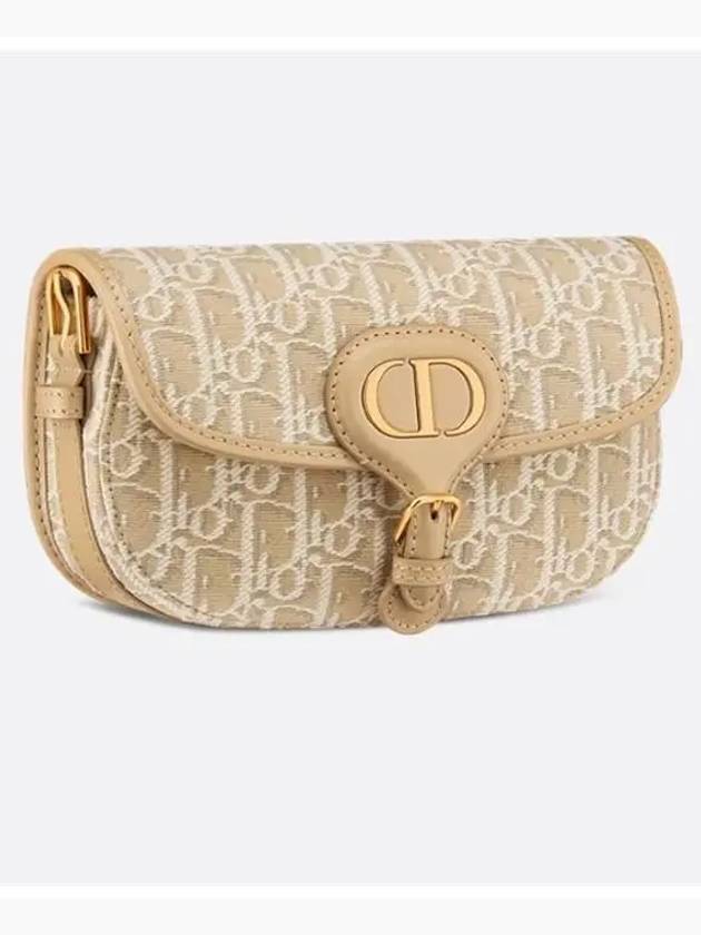 Bobby East West Oblique Jacquard Shoulder Bag Beige - DIOR - BALAAN 4