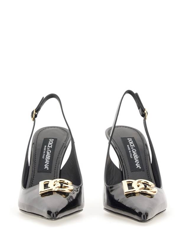 23 fw Glossy Leather Slingback Pumps Dolce GABBANA CG0680 A1037 80999 B0230462700 - DOLCE&GABBANA - BALAAN 7