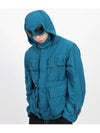 Chrome-R Goggle Utility Hooded Jacket Blue - CP COMPANY - BALAAN 4