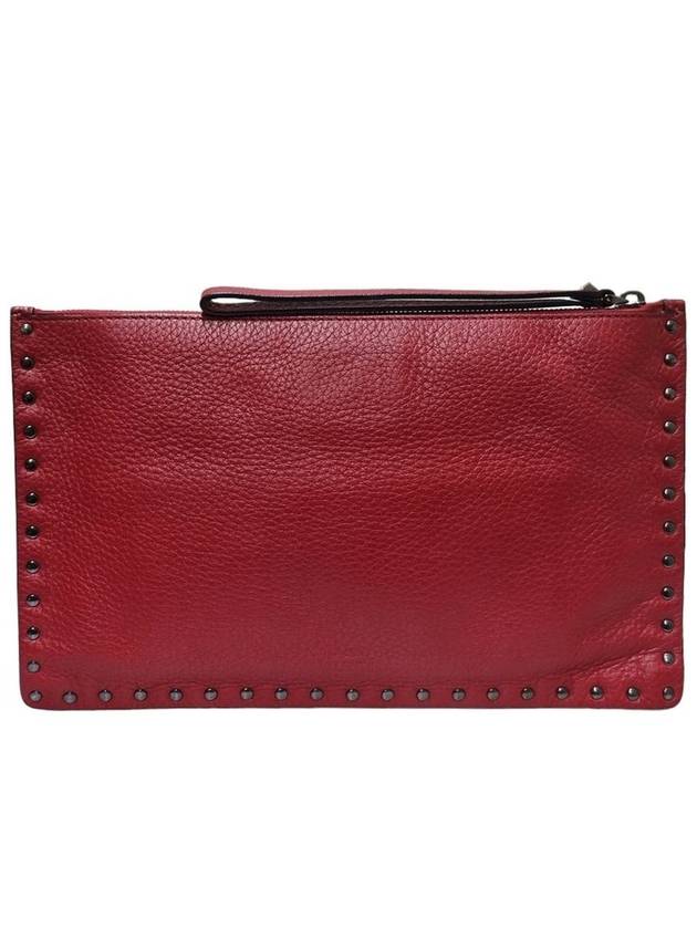 Women s PY2P0692 Red Color Rockstud Clutch Bag - VALENTINO - BALAAN 1