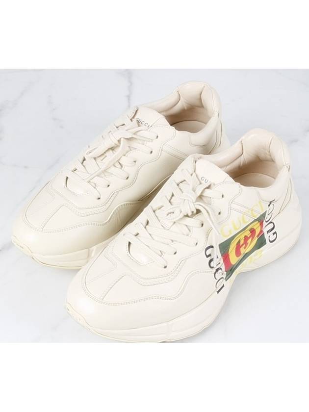 Square Logo Rhyton Sneakers 6 5 - GUCCI - BALAAN 1