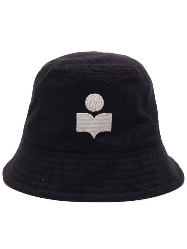 Haley Embroidered Logo Bucket Hat Black - ISABEL MARANT - BALAAN 2