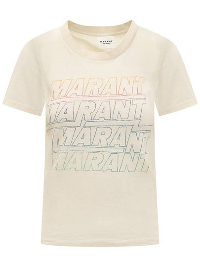 Short Sleeve T-Shirt TS0148FAB1N09E23EC White - ISABEL MARANT ETOILE - BALAAN 2