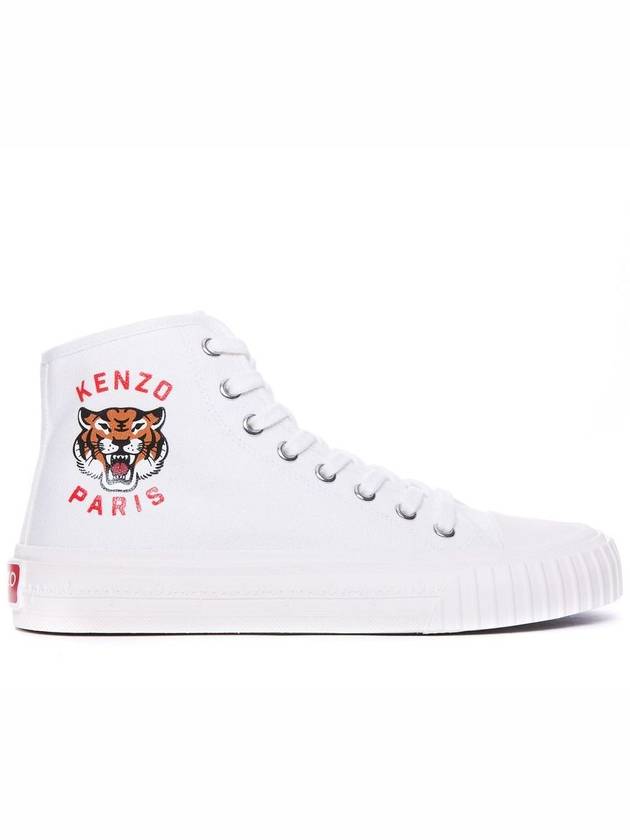 Women's Foxy Canvas High Top Sneakers White - KENZO - BALAAN 2