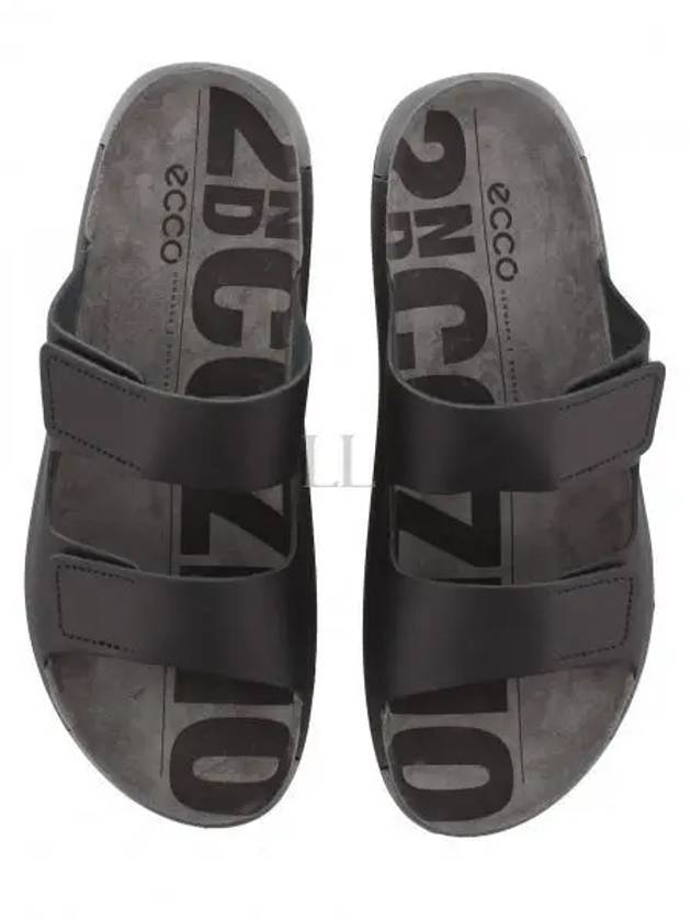 2nd Cozmo Leather Slippers Black - ECCO - BALAAN 2