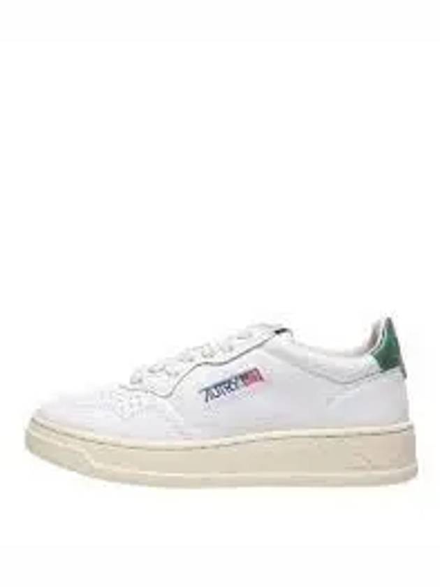 Women's Medalist Suede Lettering Low-Top Sneakers White - AUTRY - BALAAN 2