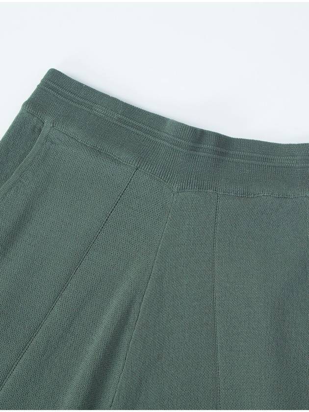 banding short knit pants slate green - CALLAITE - BALAAN 5