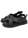 Height 4cm Cross Sandals Black - SUPENER - BALAAN 4