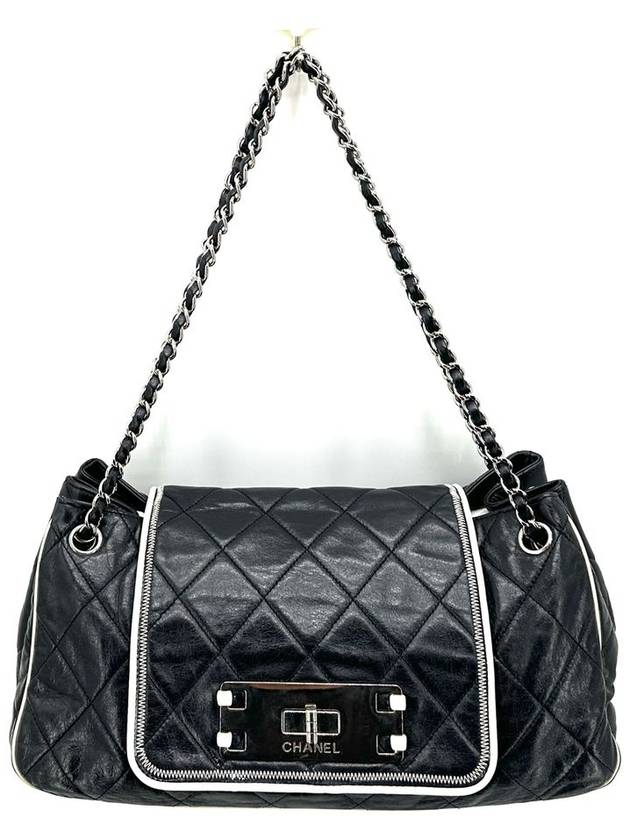 2 55 accordion chain shoulder bag - CHANEL - BALAAN 2