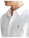 Embroidery Pony Oxford Long Sleeve Shirt White - POLO RALPH LAUREN - BALAAN 5