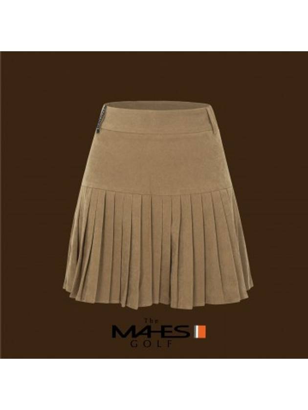 Skirt Shorts Orange Label Corduroy Pleated Skirt GKW9204 - MAHES - BALAAN 1