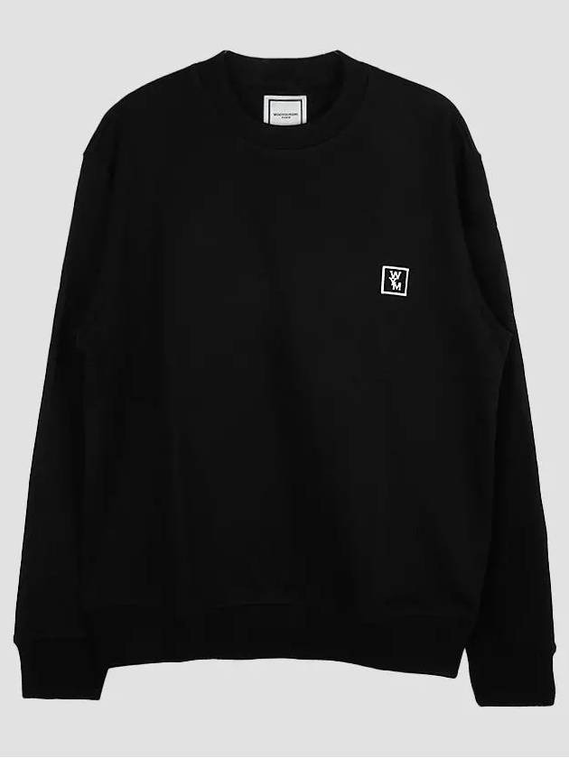 Embroidery Logo Crew Neck Sweatshirt Black - WOOYOUNGMI - BALAAN 3