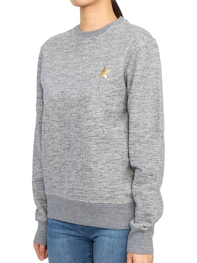 Women's Gold Star Athena Archball Sweatshirt Sweatshirt Melange Gray - GOLDEN GOOSE - BALAAN.