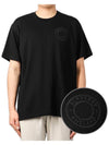 Men's Graphic Logo Oversized Short Sleeve T-Shirt Black - BURBERRY - BALAAN 2