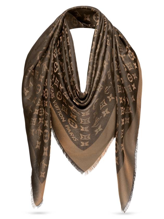 Monogram Shine Shawl Brown - LOUIS VUITTON - BALAAN 1