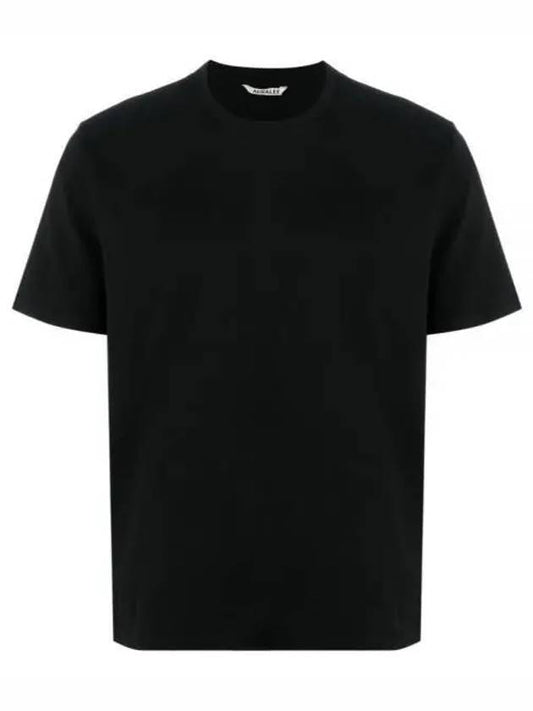 Luster plating short sleeve t shirt black - AURALEE - BALAAN 1