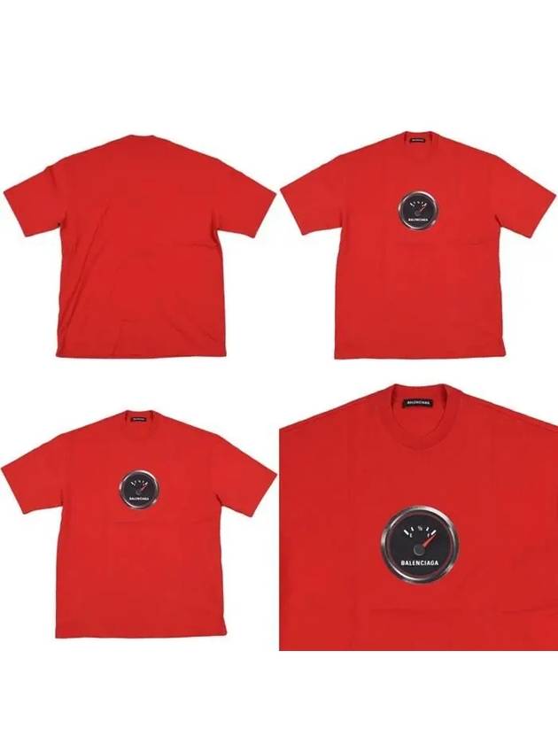 Gauge logo printing t-shirt red 570805 - BALENCIAGA - BALAAN 3