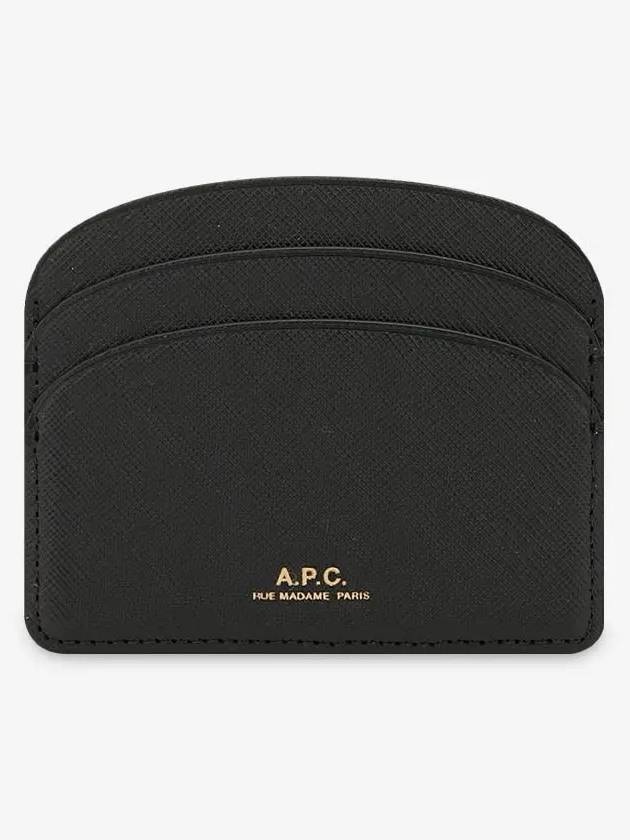 Demi Lune Card Wallet Black - A.P.C. - BALAAN 3