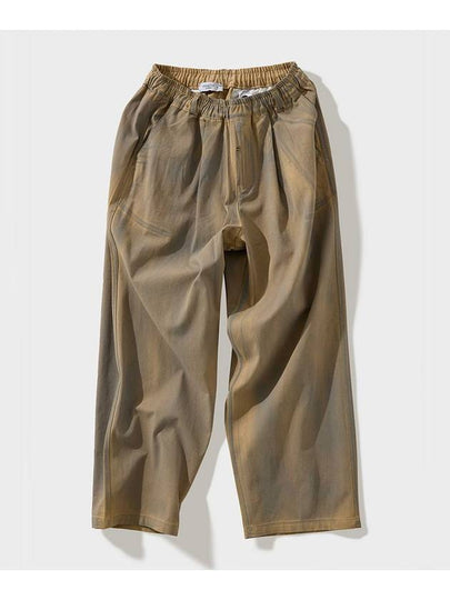 Dirty washed cotton long banding pants beige - FFEFF STUDIO - BALAAN 2