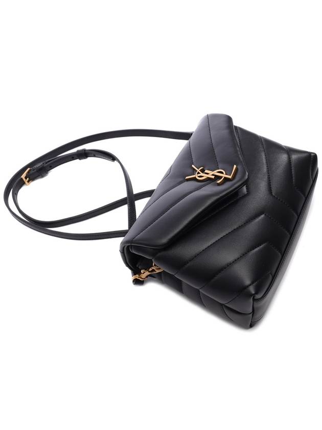 Loulou Toy Matelasse Shoulder Bag Black - SAINT LAURENT - BALAAN 6