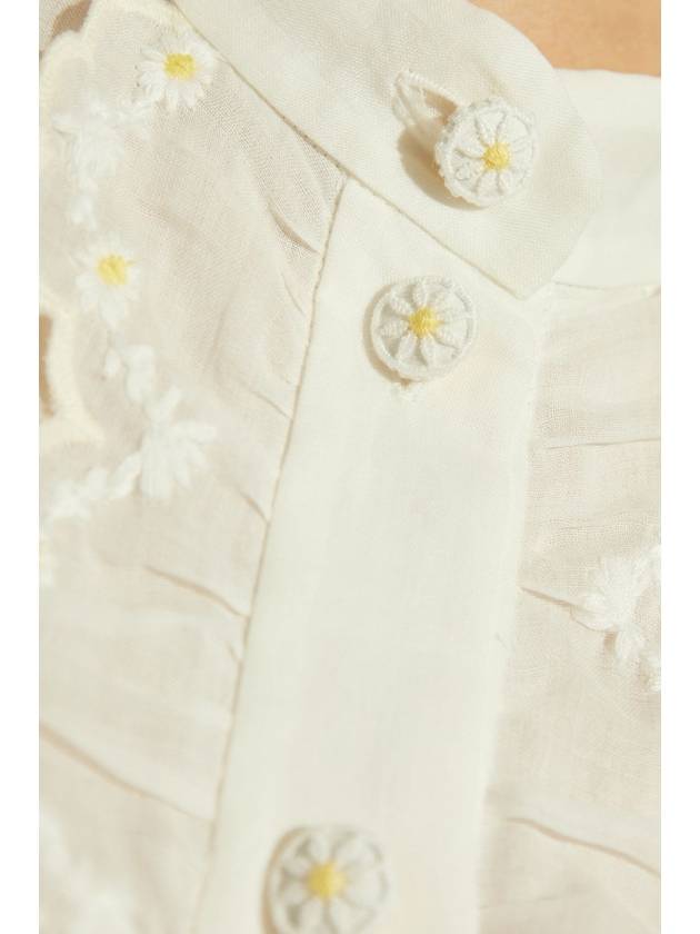 Zimmermann Shirt With Daisy Motif, Women's, White - ZIMMERMANN - BALAAN 5