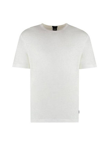 Short Sleeve T-Shirt 50511612 100 White - HUGO BOSS - BALAAN 1