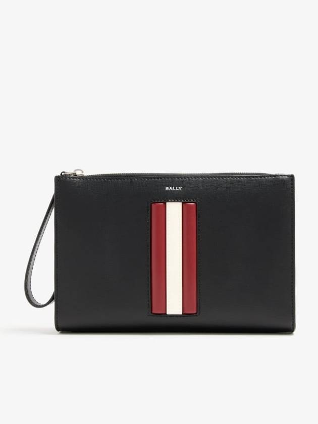 Mythos Leather Clutch Bag Black - BALLY - BALAAN 2