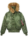 N-2B Short Waist Parka Green - ALPHA INDUSTRIES - BALAAN 2