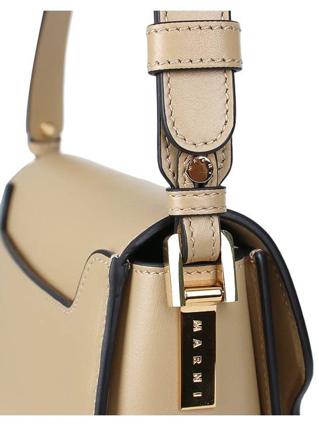 Trunkaroo Medium Leather Shoulder Bag Beige - MARNI - BALAAN 9