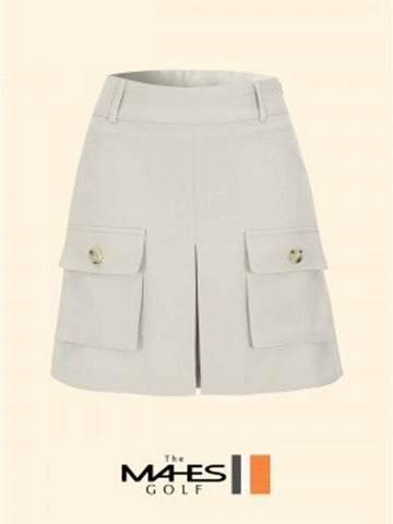 Skirt Shorts Orange Label Pocket Pleated Skirt GKW9166 - MAHES - BALAAN 1