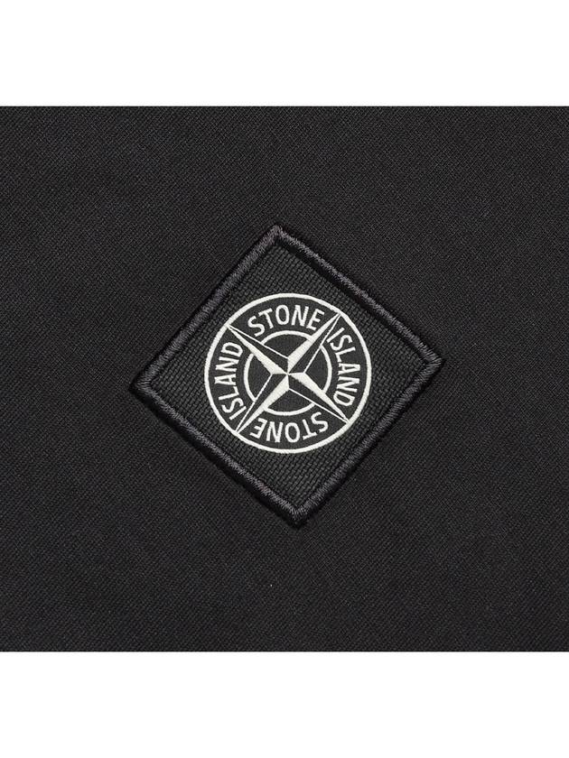 Logo Patch Cotton Short Sleeve T-Shirt Black - STONE ISLAND - BALAAN 5