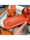 Women's Oran Sandals Calfskin Absong Rose Orange - HERMES - BALAAN 5