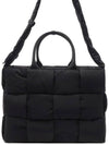 Acro Padded Large Tote Bag Black - BOTTEGA VENETA - BALAAN 3