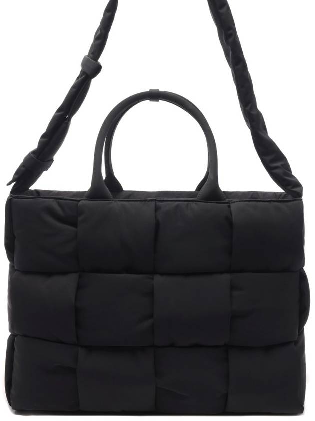 Acro Padded Large Tote Bag Black - BOTTEGA VENETA - BALAAN 2