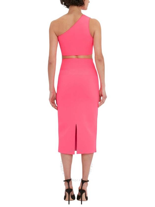 Victoria Beckham One Shoulder Fitted Crop Top, Brand Size 6 (US Size 2) - VICTORIA BECKHAM - BALAAN 2