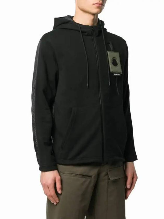 8400900 8099W 999 Black Men’s Hooded Zip-Up - MONCLER - BALAAN 2