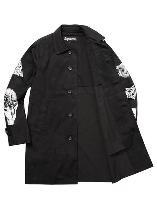 MC Escher Trench Coat Black - SUPREME - BALAAN 2