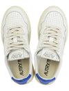 Medalist Goatskin Low Top Sneakers White Blue - AUTRY - BALAAN 3