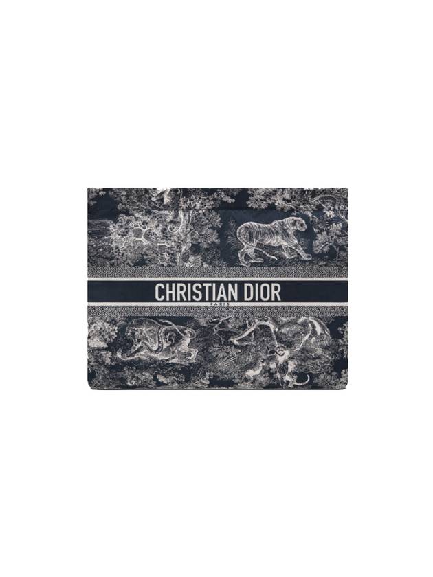 Logo Travel Zipper Pouch Bag Blue - DIOR - BALAAN 2