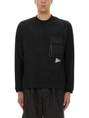 And Wander Sweatshirt With Pocket - AND WANDER - BALAAN 1