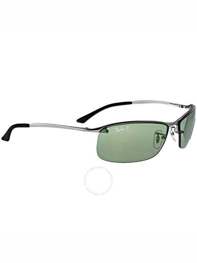 Ray Ban Polarized Green Classic G-15 Rectangular Men's Sunglasses RB3183 004/9A 63 - RAY-BAN - BALAAN 2