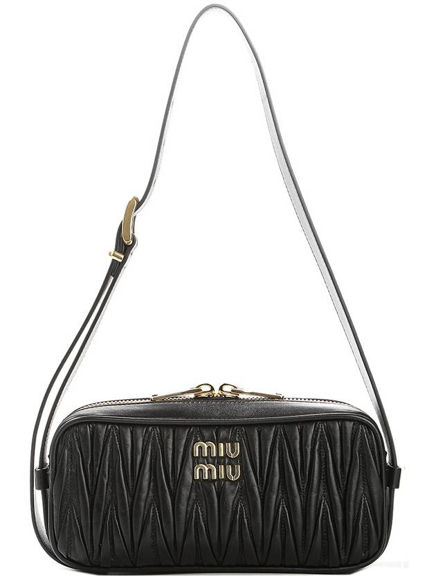 Materasse Nappa Leather Shoulder Bag Black - MIU MIU - BALAAN 2