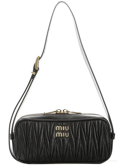 Materasse Nappa Leather Shoulder Bag Black - MIU MIU - BALAAN 2