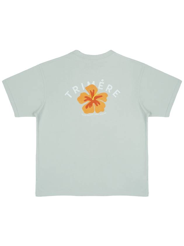 FLORAL GRAPHIC T-SHIRT WOMAN MINT - TRIMERE - BALAAN 3