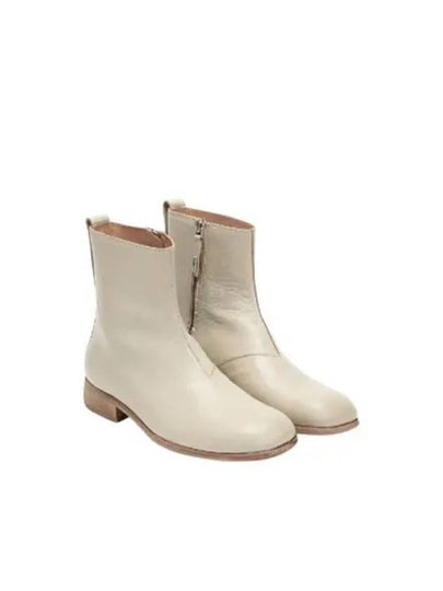 Michaelis Leather Ankle Boots Dusty White - OUR LEGACY - BALAAN 2